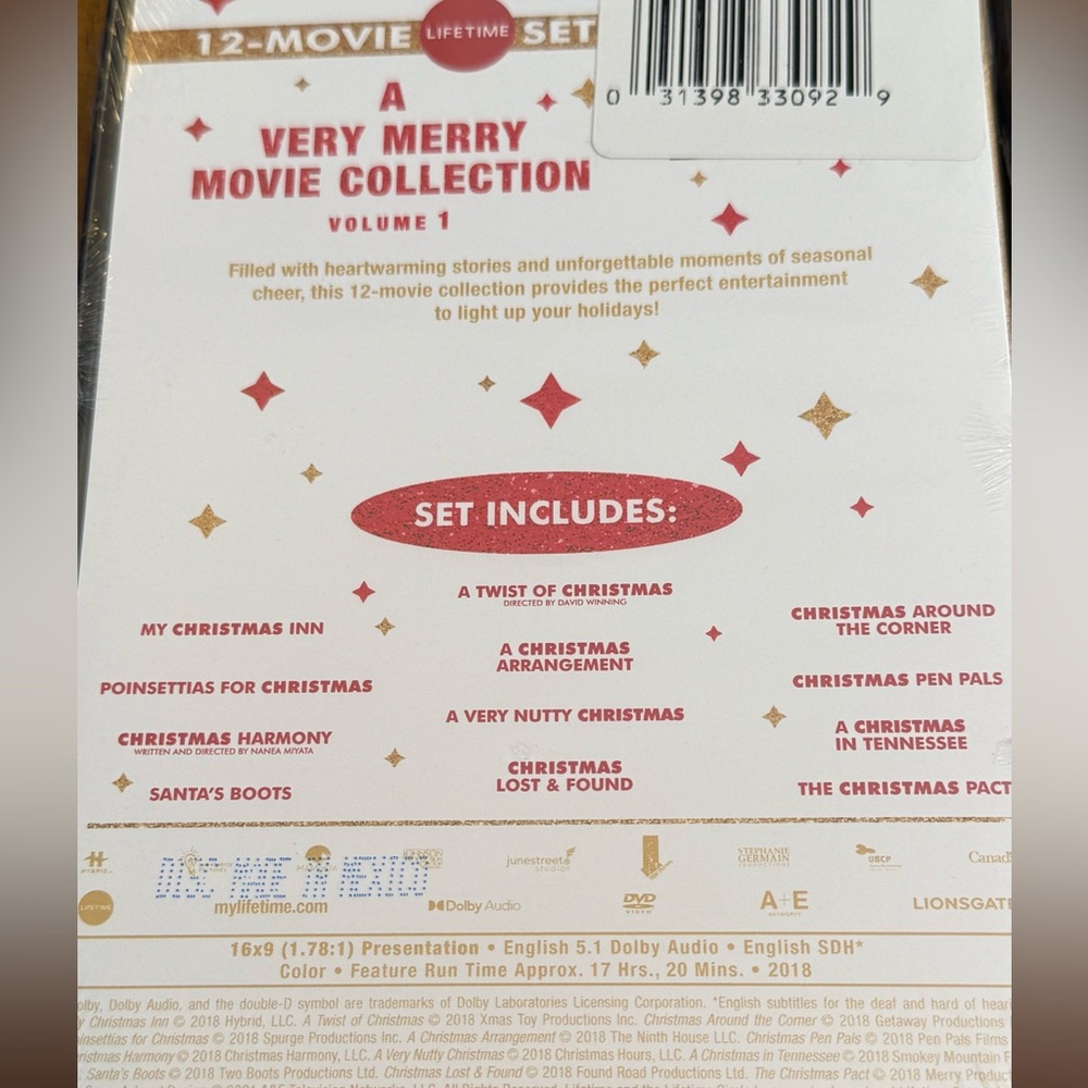 Lifetime 12 Movies Set each Very Merry Christmas Collection Volume 1,2,3 DVD NEW - Picture 7 of 8